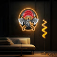 Load image into Gallery viewer, Beard Woodman Skull With Axe Neon Sign Light Artwork