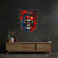 Load image into Gallery viewer, Vision of the Undead Neon Skull & Glasses Neon Light Artwork