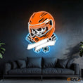 Load image into Gallery viewer, Gearhead’s Graveyard Skull & Repair Neon Light Artwork
