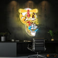Load image into Gallery viewer, Ghost Ship's Beacon Skull, Lighthouse & Ship Neon Light Artwork
