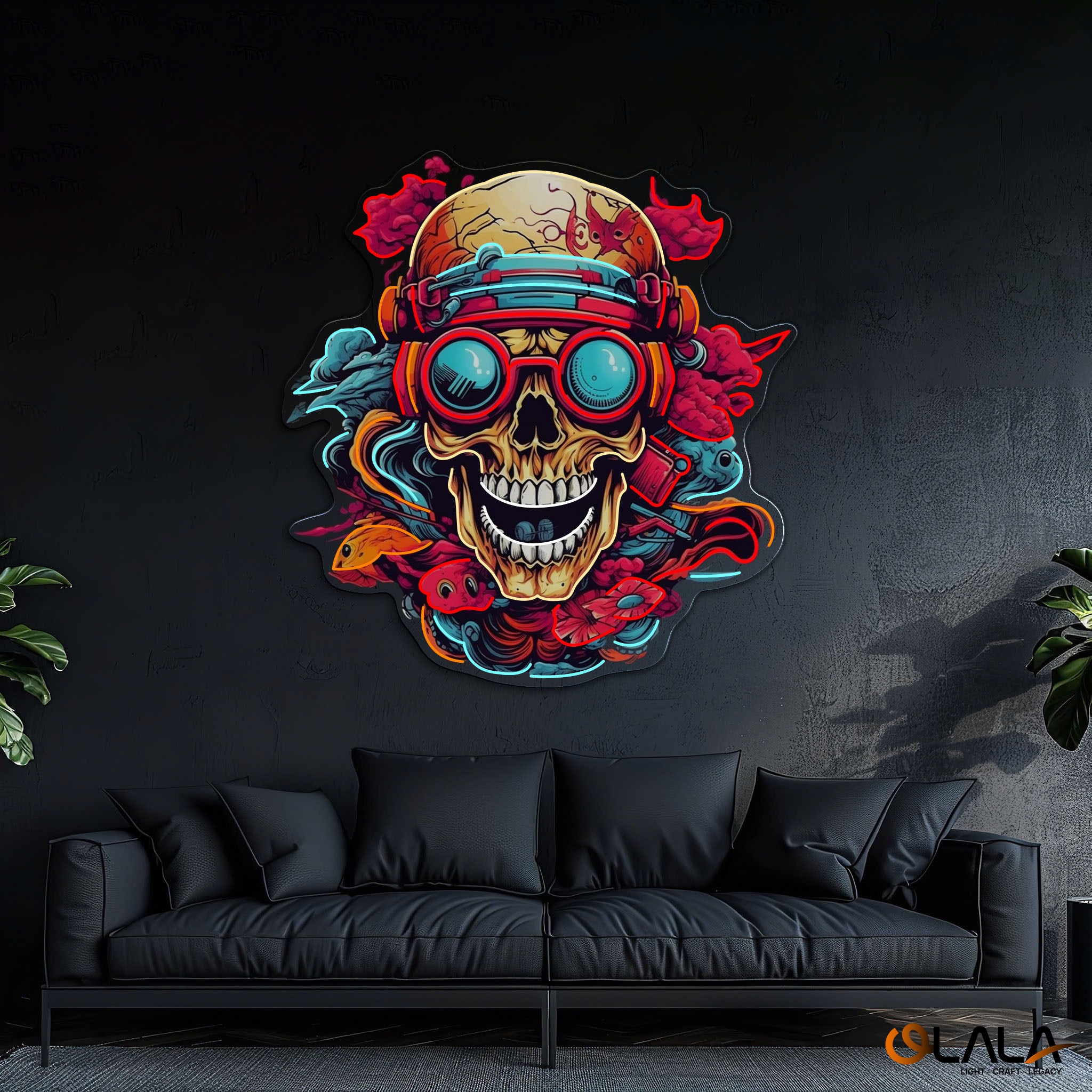 Shinigami Glow The Art of Life and Death Neon Sign Light Artwork