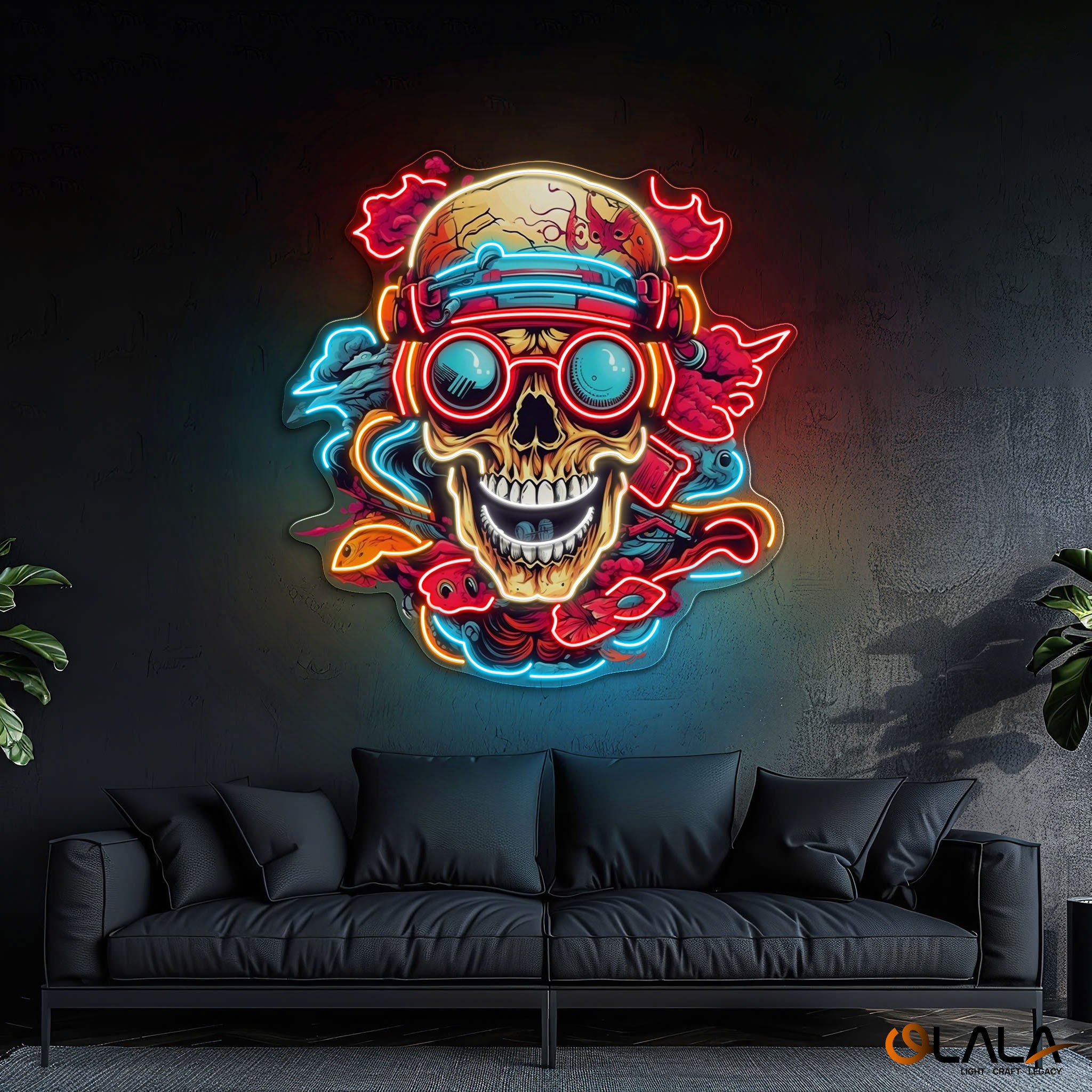 Shinigami Glow The Art of Life and Death Neon Sign Light Artwork