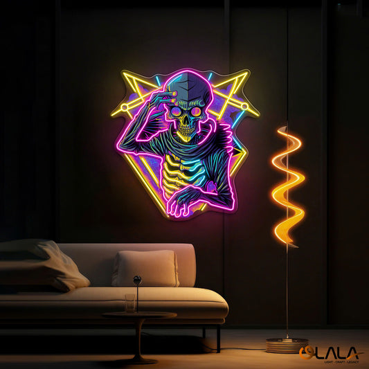 Skull & Sound The Producer’s Pulse Neon Light Artwork