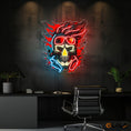 Load image into Gallery viewer, Vision of the Undead Neon Skull & Glasses Neon Light Artwork
